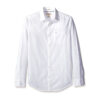 Sleeve Linen Blend Caro Pane Shirt - White